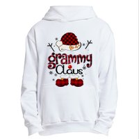 Grandma Gift Grammy Claus Red Plaid Urban Pullover Hoodie