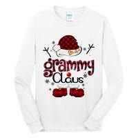 Grandma Gift Grammy Claus Red Plaid Tall Long Sleeve T-Shirt