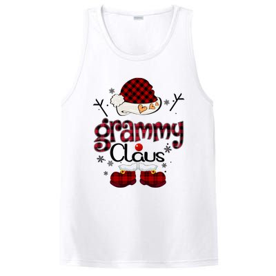 Grandma Gift Grammy Claus Red Plaid PosiCharge Competitor Tank