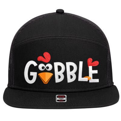 Gobble Gobble 7 Panel Mesh Trucker Snapback Hat