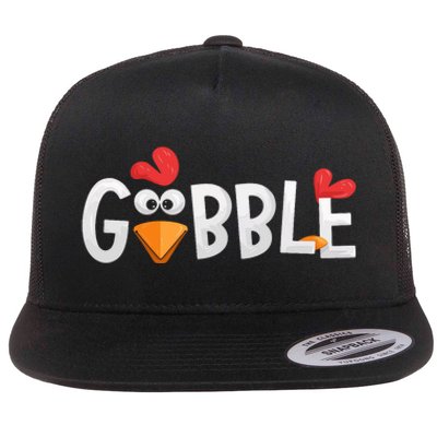 Gobble Gobble Flat Bill Trucker Hat