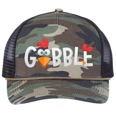 Gobble Gobble Retro Rope Trucker Hat Cap