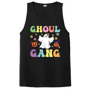 Ghoul Gang Groovy Hey Boo Pumpkin Boo Crew Halloween Retro Funny Gift PosiCharge Competitor Tank