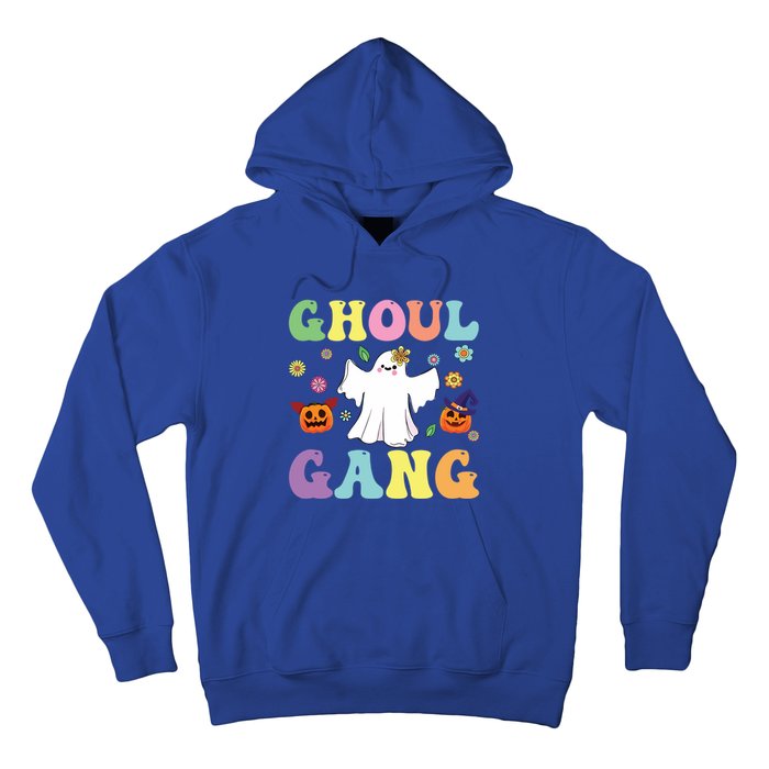 Ghoul Gang Groovy Hey Boo Pumpkin Boo Crew Halloween Retro Funny Gift Hoodie