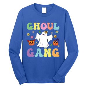 Ghoul Gang Groovy Hey Boo Pumpkin Boo Crew Halloween Retro Funny Gift Long Sleeve Shirt