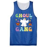 Ghoul Gang Groovy Hey Boo Pumpkin Boo Crew Halloween Retro Funny Gift Mesh Reversible Basketball Jersey Tank