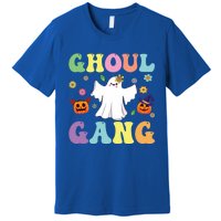 Ghoul Gang Groovy Hey Boo Pumpkin Boo Crew Halloween Retro Funny Gift Premium T-Shirt