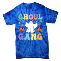 Ghoul Gang Groovy Hey Boo Pumpkin Boo Crew Halloween Retro Funny Gift Tie-Dye T-Shirt