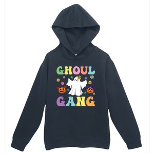 Ghoul Gang Groovy Hey Boo Pumpkin Boo Crew Halloween Retro Funny Gift Urban Pullover Hoodie