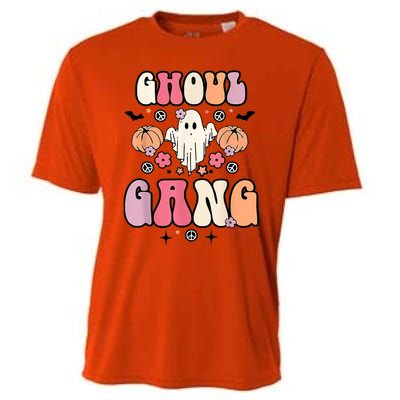 Ghoul Gang Groovy Hey Boo Pumpkin Boo Crew Halloween Costume Great Gift Cooling Performance Crew T-Shirt