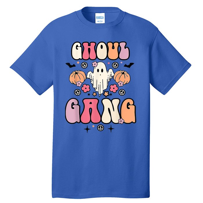 Ghoul Gang Groovy Hey Boo Pumpkin Boo Crew Halloween Costume Great Gift Tall T-Shirt