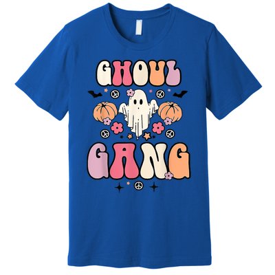 Ghoul Gang Groovy Hey Boo Pumpkin Boo Crew Halloween Costume Great Gift Premium T-Shirt