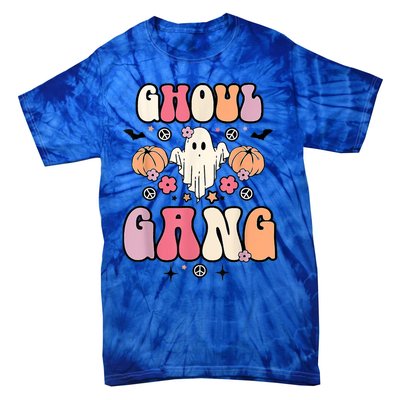 Ghoul Gang Groovy Hey Boo Pumpkin Boo Crew Halloween Costume Great Gift Tie-Dye T-Shirt