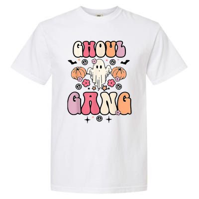 Ghoul Gang Groovy Hey Boo Pumpkin Boo Crew Halloween Costume Great Gift Garment-Dyed Heavyweight T-Shirt