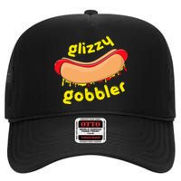 Glizzy Gobbler Glizzy Gladiator Hotdog Guzzler High Crown Mesh Back Trucker Hat