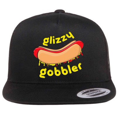 Glizzy Gobbler Glizzy Gladiator Hotdog Guzzler Flat Bill Trucker Hat