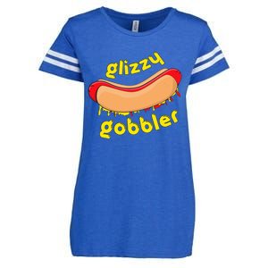 Glizzy Gobbler Glizzy Gladiator Hotdog Guzzler Enza Ladies Jersey Football T-Shirt