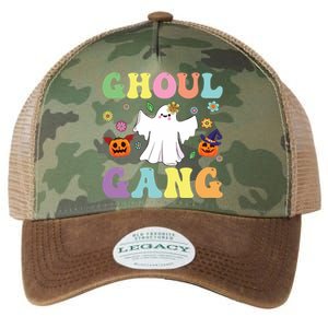 Ghoul Gang Groovy Hey Boo Pumpkin Boo Crew Halloween Retro Funny Gift Legacy Tie Dye Trucker Hat