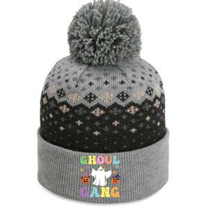 Ghoul Gang Groovy Hey Boo Pumpkin Boo Crew Halloween Retro Funny Gift The Baniff Cuffed Pom Beanie