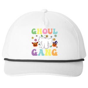 Ghoul Gang Groovy Hey Boo Pumpkin Boo Crew Halloween Retro Funny Gift Snapback Five-Panel Rope Hat