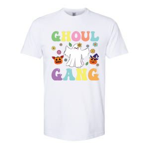 Ghoul Gang Groovy Hey Boo Pumpkin Boo Crew Halloween Retro Funny Gift Softstyle CVC T-Shirt