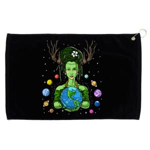 Gaia Greek Goddess Mother Earth Day Hippie Environt Witch Funny Gift Grommeted Golf Towel