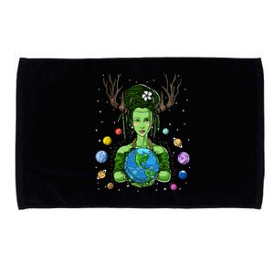 Gaia Greek Goddess Mother Earth Day Hippie Environt Witch Funny Gift Microfiber Hand Towel