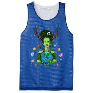 Gaia Greek Goddess Mother Earth Day Hippie Environt Witch Funny Gift Mesh Reversible Basketball Jersey Tank