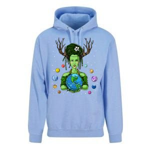 Gaia Greek Goddess Mother Earth Day Hippie Environt Witch Funny Gift Unisex Surf Hoodie