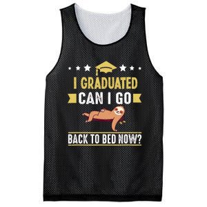 Great Graduation Gift I Graduated Can I Go Back To Bed Now Mesh Reversible Basketball Jersey Tank