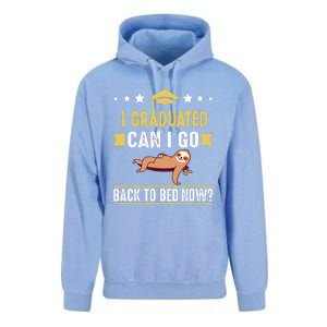 Great Graduation Gift I Graduated Can I Go Back To Bed Now Unisex Surf Hoodie