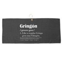 Gringon Green Gon Like A Regular Gringo Pero Mas Chingon Large Microfiber Waffle Golf Towel