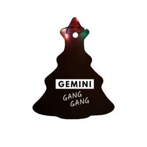 Gemini Gang Gang - Zodiac Quote Birthday Gift Ceramic Tree Ornament