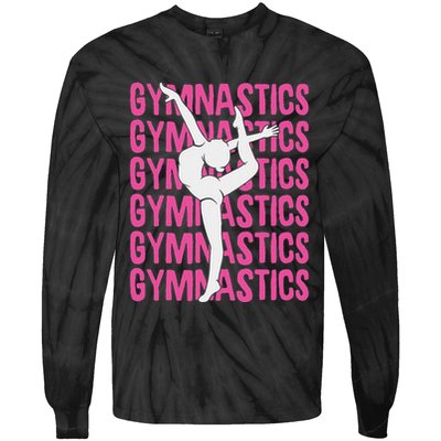 Gymnastics Gymnast Tie-Dye Long Sleeve Shirt