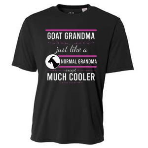 Goat Grandma Goat Lady Mother's Day Goat Lover Mother Women Cooling Performance Crew T-Shirt