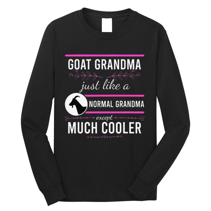 Goat Grandma Goat Lady Mother's Day Goat Lover Mother Women Long Sleeve Shirt