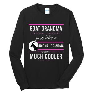 Goat Grandma Goat Lady Mother's Day Goat Lover Mother Women Tall Long Sleeve T-Shirt