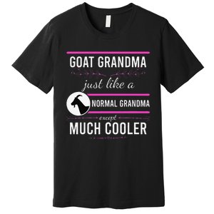 Goat Grandma Goat Lady Mother's Day Goat Lover Mother Women Premium T-Shirt