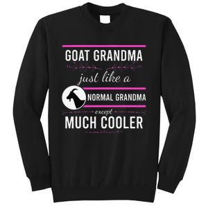 Goat Grandma Goat Lady Mother's Day Goat Lover Mother Women Tall Sweatshirt