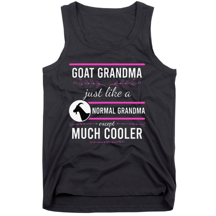 Goat Grandma Goat Lady Mother's Day Goat Lover Mother Women Tank Top