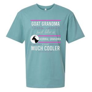 Goat Grandma Goat Lady Mother's Day Goat Lover Mother Women Sueded Cloud Jersey T-Shirt