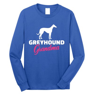 Greyhound Grandma Gift Long Sleeve Shirt