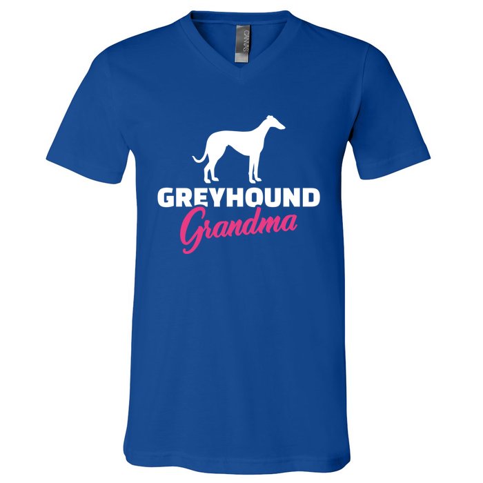 Greyhound Grandma Gift V-Neck T-Shirt