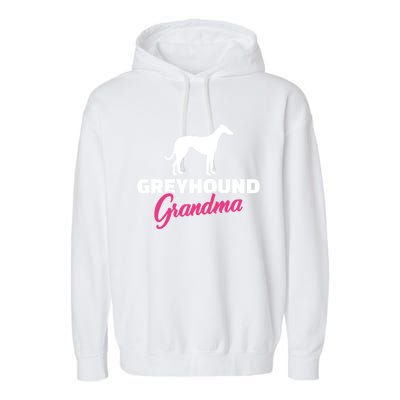 Greyhound Grandma Gift Garment-Dyed Fleece Hoodie