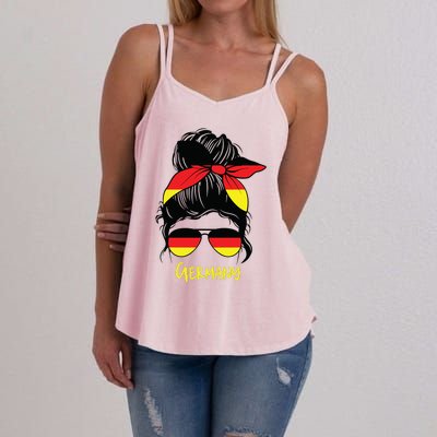 German Girl Germany Girl Dutch Woman Flag Women's Strappy Tank