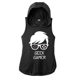 Geek Gamer Gaming Gift For Him Ladies PosiCharge Tri-Blend Wicking Draft Hoodie Tank