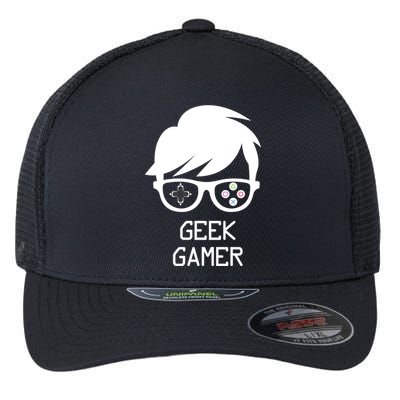 Geek Gamer Gaming Gift For Him Flexfit Unipanel Trucker Cap