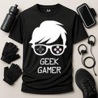 Geek Gamer Gaming Gift For Him Performance Shirt