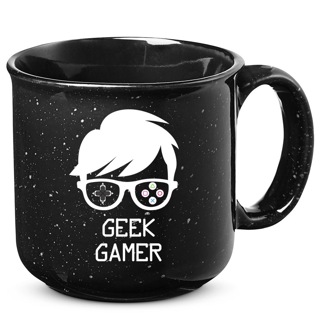 Geek Gamer Gaming Gift For Him 15oz Campfire Ceramic Mug