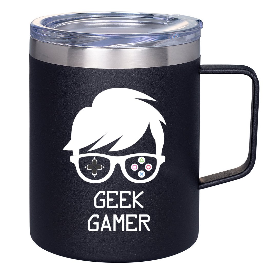 Geek Gamer Gaming Gift For Him 12oz Stainless Steel Coffee Mug